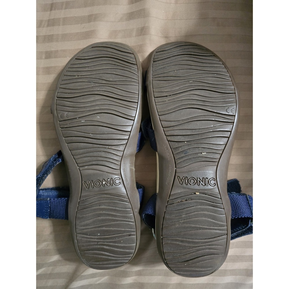 VIONIC Rest Candace Women's 8 Navy Orthotic Backstrap Sandals - Picture 2 of 7